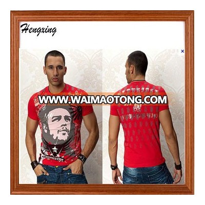 Red Print Cotton T-Shirt