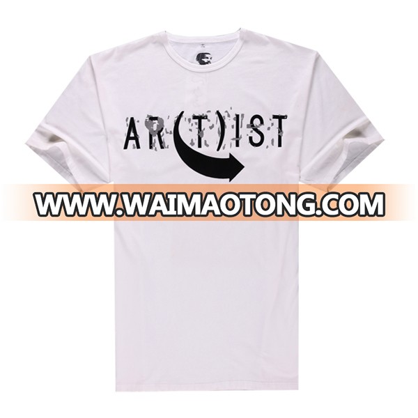 Stylish Men Cheap Print White T-Shirts