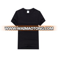 Stock short sleeve blank cotton fabric tshirt for men